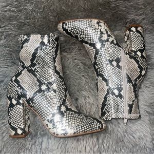 Aldo Snakeskin Booties